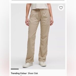 71. LULULEMON Dance Studio Mid-Rise Lined Pant Regular Sheer Oak 6